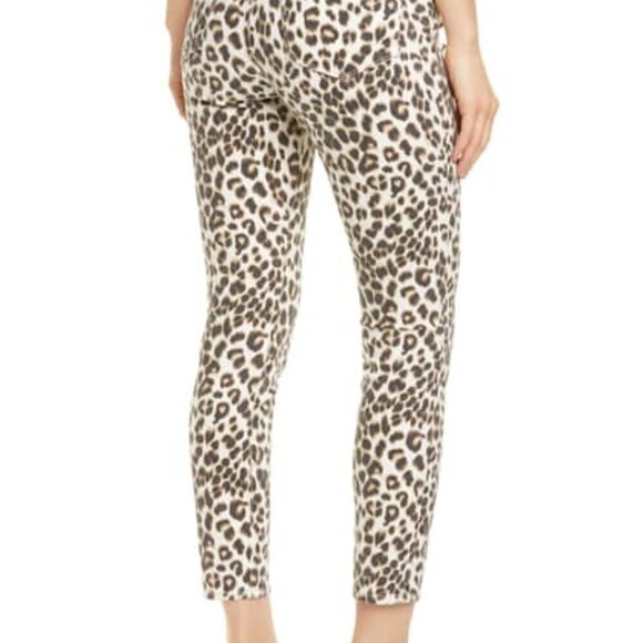 Frame Ali Ultra high rise skinny crop leopard print jeans cigarette new 27 - Picture 2 of 13